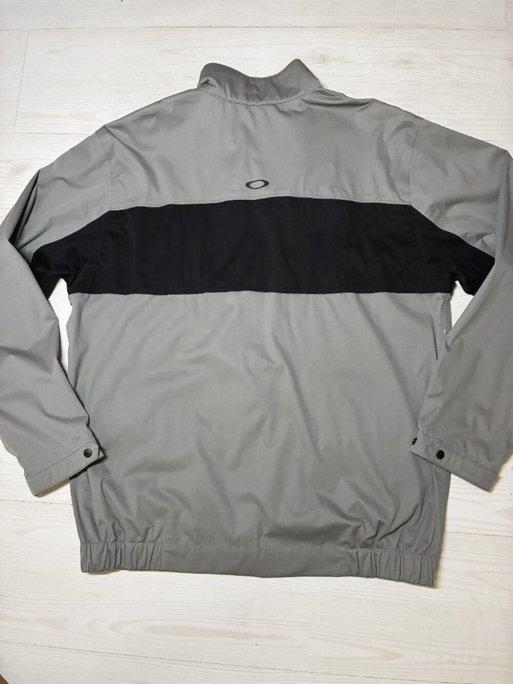 Vintage 2008 Oakley Tech Tracksuit Set Gray/Black Windbreaker Jacket & Pants M - Picture 4 of 8